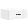 Cabinet de chevet mural 2 pcs Blanc brillant 49 x 34,5 x 20 cm 616424616424