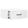 Cabinet de chevet mural 2 pcs Blanc brillant 49 x 34,5 x 20 cm 616424616424