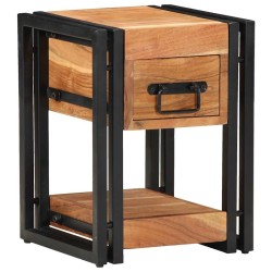 Cabinet de chevet Marron 30 x 30 x 40 cm Bois d'Acacia Massif 616425616425