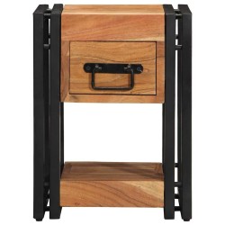 Cabinet de chevet Marron 30 x 30 x 40 cm Bois d'Acacia Massif 616425616425