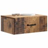 Cabinet de chevet mural 2 pcs Bois ancien 49 x 34,5 x 20 cm 616426616426