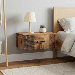 Cabinet de chevet mural 2 pcs Bois ancien 49 x 34,5 x 20 cm 616426616426