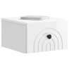 Cabinet de chevet mural 2 pcs Blanc brillant 33 x 34,5 x 20 cm 616427616427