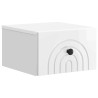Cabinet de chevet mural 2 pcs Blanc brillant 33 x 34,5 x 20 cm 616427616427