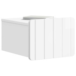 Cabinet de chevet mural 2 pcs Blanc brillant 33 x 34,5 x 24 cm 616428616428