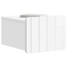 Cabinet de chevet mural 2 pcs Blanc brillant 33 x 34,5 x 24 cm 616428616428