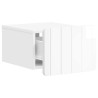 Cabinet de chevet mural 2 pcs Blanc brillant 33 x 34,5 x 24 cm 616428616428