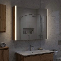Armoire Miroir de Salle de Bain Bois ancien 73.5 x 15.5 x 70 cm 616430616430