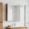 Armoire Miroir de Salle de Bain Bois ancien 73.5 x 15.5 x 70 cm 616430616430