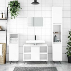 Armoire de salle de bain blanc brillant 80x33x60 cm 616432616432