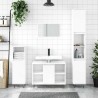 Armoire de salle de bain blanc brillant 80x33x60 cm 616432616432