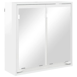 Armoire Miroir de Salle de Bain Blanc brillant 60 x 20 x 60 cm 616433616433