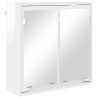 Armoire Miroir de Salle de Bain Blanc brillant 60 x 20 x 60 cm 616433616433
