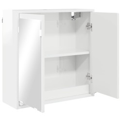 Armoire Miroir de Salle de Bain Blanc brillant 60 x 20 x 60 cm 616433616433