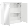 Armoire Miroir de Salle de Bain Blanc brillant 60 x 20 x 60 cm 616433616433