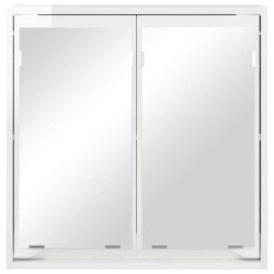Armoire Miroir de Salle de Bain Blanc brillant 60 x 20 x 60 cm 616433616433