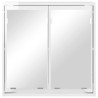 Armoire Miroir de Salle de Bain Blanc brillant 60 x 20 x 60 cm 616433616433