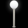 Bornes lumineuses avec détecteur lot de 3 80 cm acier inoxydable IP44 616446616446