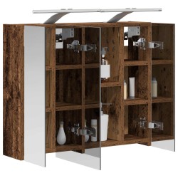 Armoire Miroir de Salle de Bain Bois ancien 60 x 14,5 x 50 cm 616447616447