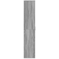 Buffet haut sonoma gris 80x35x180 cm bois d'ingénierie 616451616451