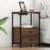 Cabinet de chevet avec tiroir 2 pcs Chêne brun 40 x 31 x 60 cm 616457616457