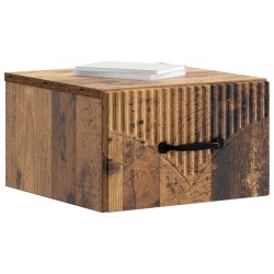 Cabinet de chevet mural 2 pcs Bois ancien 34,5 x 33 x 20 cm 616460616460