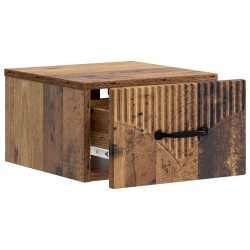 Cabinet de chevet mural 2 pcs Bois ancien 34,5 x 33 x 20 cm 616460616460