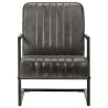 Chaise de canapé cantilever gris délavé cuir véritable 616462616462