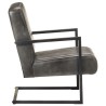 Chaise de canapé cantilever gris délavé cuir véritable 616462616462