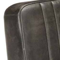 Chaise de canapé cantilever gris délavé cuir véritable 616462616462