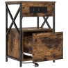 Cabinet de chevet avec tiroir 2 pcs Chêne fumé 40 x 31 x 60 cm 616468616468