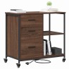 Cabinet avec Station de Charge Chêne brun 76 x 41 x 72 cm 616469616469