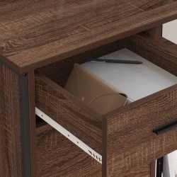 Cabinet avec Station de Charge Chêne brun 76 x 41 x 72 cm 616469616469
