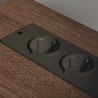 Cabinet avec Station de Charge Chêne brun 76 x 41 x 72 cm 616469616469