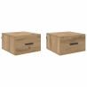 Cabinet de chevet 2 pc chêne artisanal 35 x 35 x 20 cm 616470616470