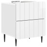 Cabinet de chevet 2 pcs Blanc brillant 43 x 34,5 x 49,5 cm 616472616472