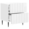 Cabinet de chevet 2 pcs Blanc brillant 43 x 34,5 x 49,5 cm 616472616472