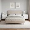 Cabinet de chevet 2 pcs Blanc brillant 43 x 34,5 x 50 cm 616473616473