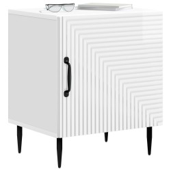 Cabinet de chevet 2 pcs Blanc brillant 43 x 34,5 x 50 cm 616473616473