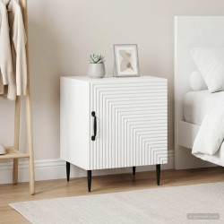 Cabinet de chevet 2 pcs Blanc brillant 43 x 34,5 x 50 cm 616473616473
