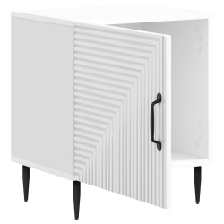 Cabinet de chevet 2 pcs Blanc brillant 43 x 34,5 x 50 cm 616473616473