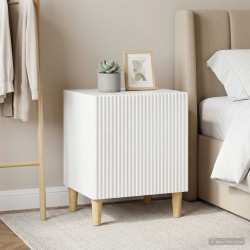 Cabinet de chevet 2 pcs Blanc brillant 43 x 34,5 x 50 cm 616474616474