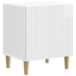 Cabinet de chevet 2 pcs Blanc brillant 43 x 34,5 x 50 cm 616474616474