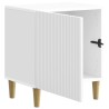 Cabinet de chevet 2 pcs Blanc brillant 43 x 34,5 x 50 cm 616474616474