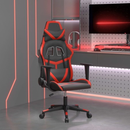 Chaise de jeu Noir et rouge Similicuir 616475616475