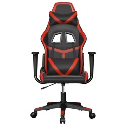 Chaise de jeu Noir et rouge Similicuir 616475616475