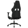 Chaise de jeu avec repose-pied Noir et blanc Similicuir 616477616477