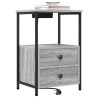 Cabinet de chevet avec tiroir 2 pcs Gris Sonoma 40 x 31 x 60 cm 616478616478