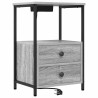 Cabinet de chevet avec tiroir 2 pcs Gris Sonoma 40 x 31 x 60 cm 616478616478