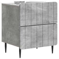 Cabinet de chevet 2 pcs Gris béton 43 x 34,5 x 49,5 cm 616479616479